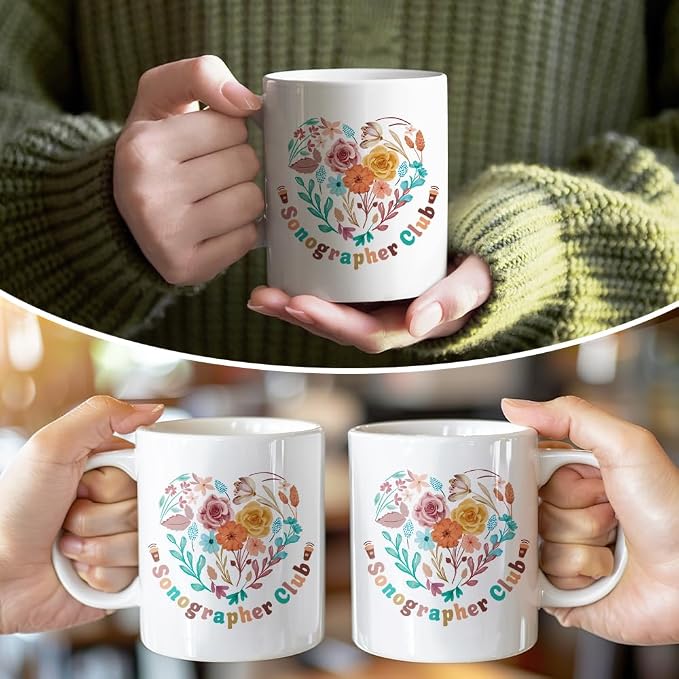 RZHV Sonographer Club 11 Oz Novelty Mug, Funny Coffee Mug - Image 5