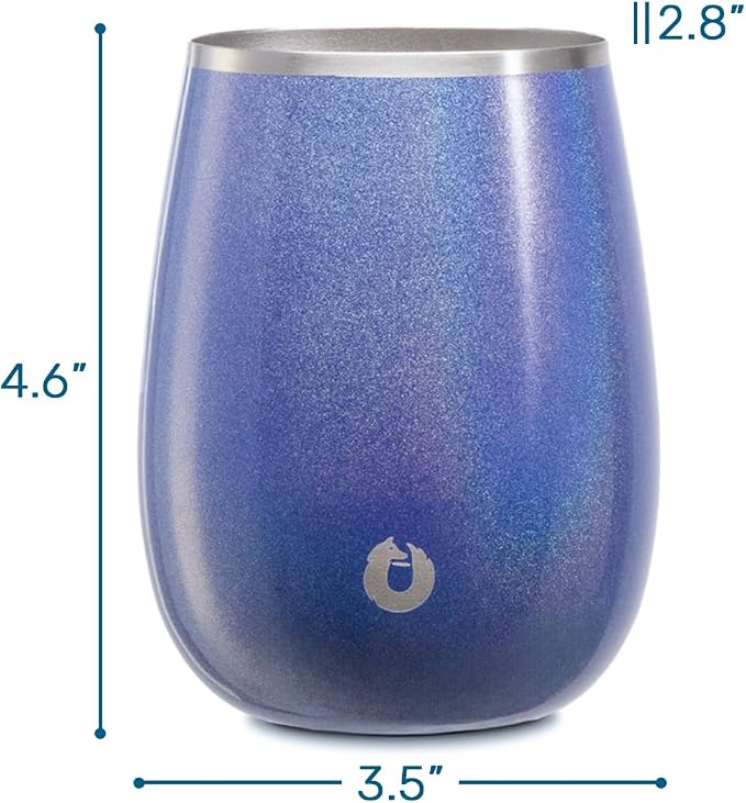 SNOWFOX Premium Vacuum Insulated Stainless Steel Grand Pinot Wine Glass - Image 2