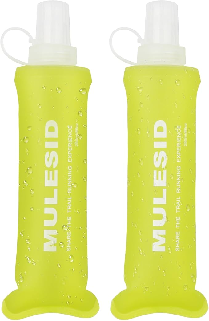 Soft Flask Running Bottles Collapsible Water Bottle Foldable by MULESID