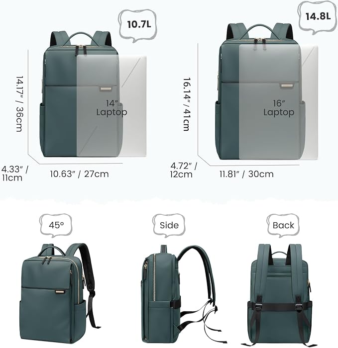 Laptop Backpack for Women, Work Business Traval Computer Backpacks - Image 4