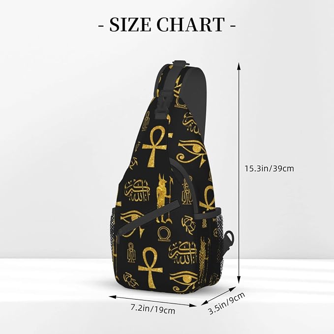 Sling Backpack For Men Hiking Daypack Crossbody Shoulder Bag Travel Chest Pack - Image 5
