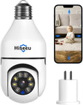Hiseeu Light Bulb Security Camera, 2.4GHz 5GHz WiFi Light Bulb Camera, by Hiseeu
