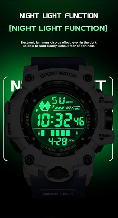 FANMIS Mens Military Multifunction Digital LED Watch Electronic Waterproof - Image 6