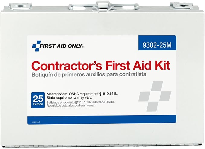 First Aid Only 9302-25M 25-Person Contractor's First Aid Kit by FirstAidOnly