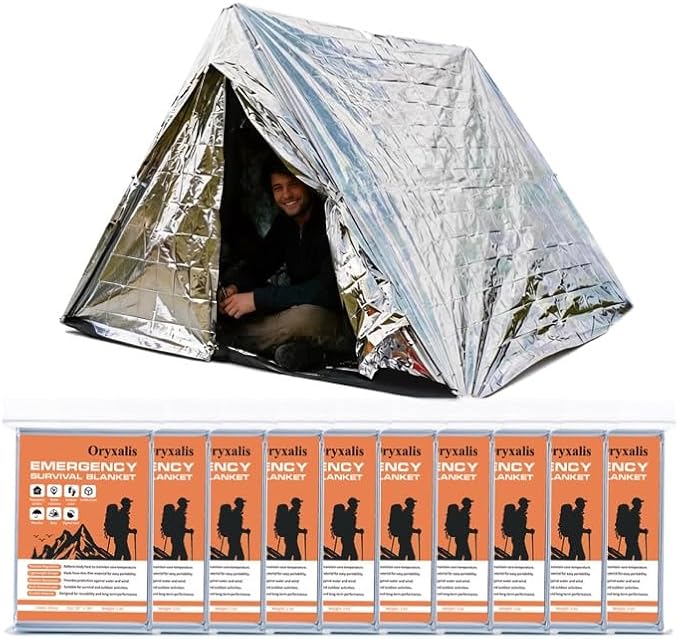 Emergency Mylar Thermal Blankets, Winter Car Emergency & Outdoor Camping by Unknown