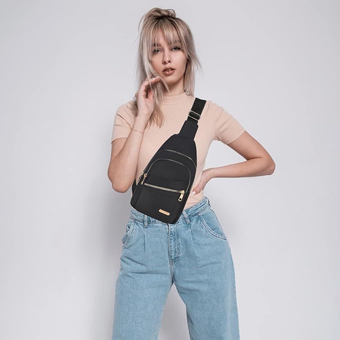 Banelu Small Crossbody Sling Bag Sling Backpack, Chest Bag Daypack Cross Body - Image 7