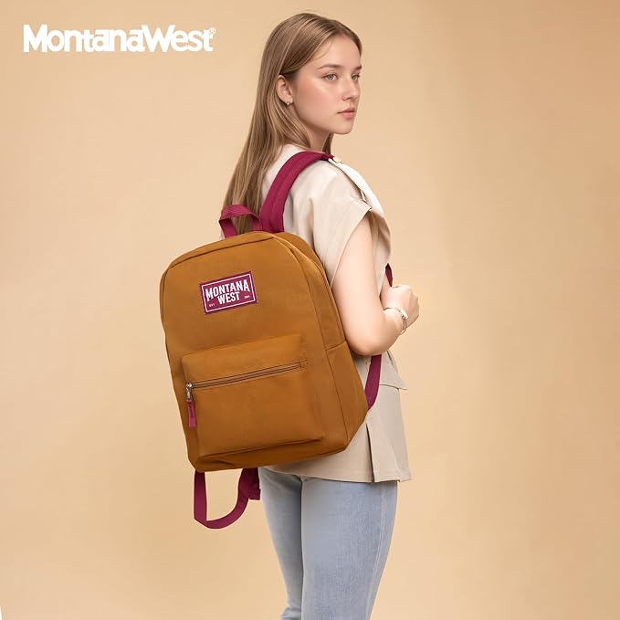 Montana West Backpack for Women Men 2 PCS Lightweight College Bookbags Casual - Image 6