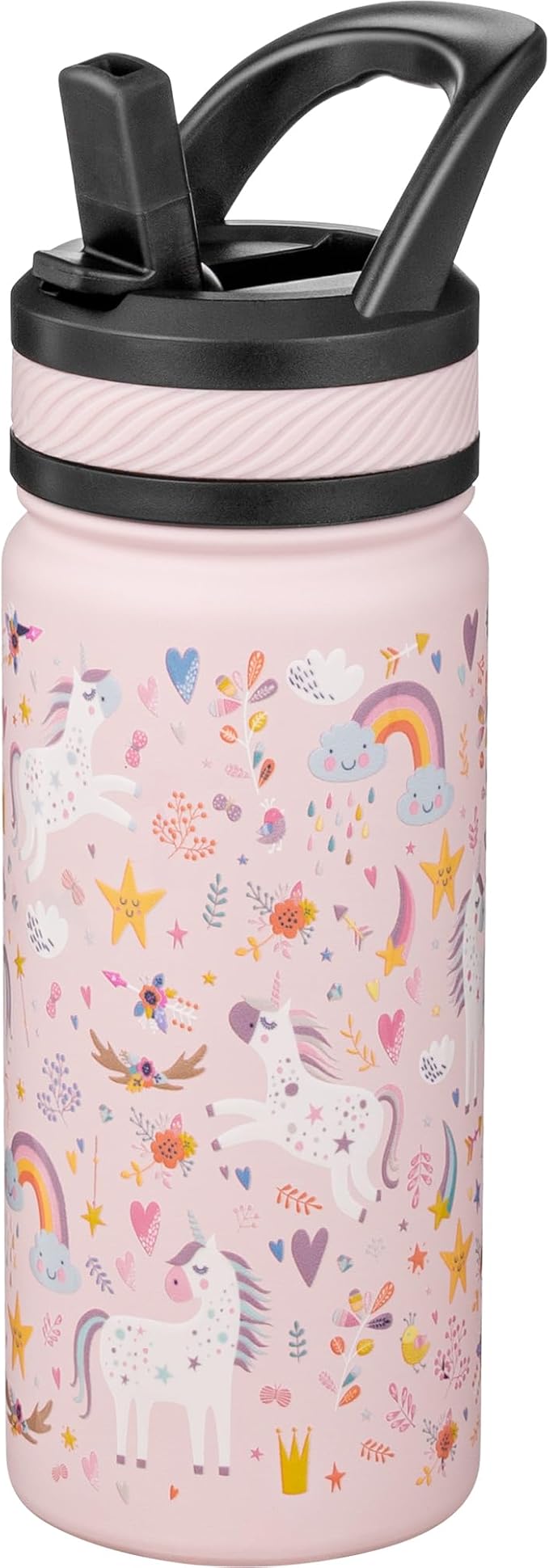 Fanhaw 18 Oz Kids Insulated Water Bottle by FANHAW