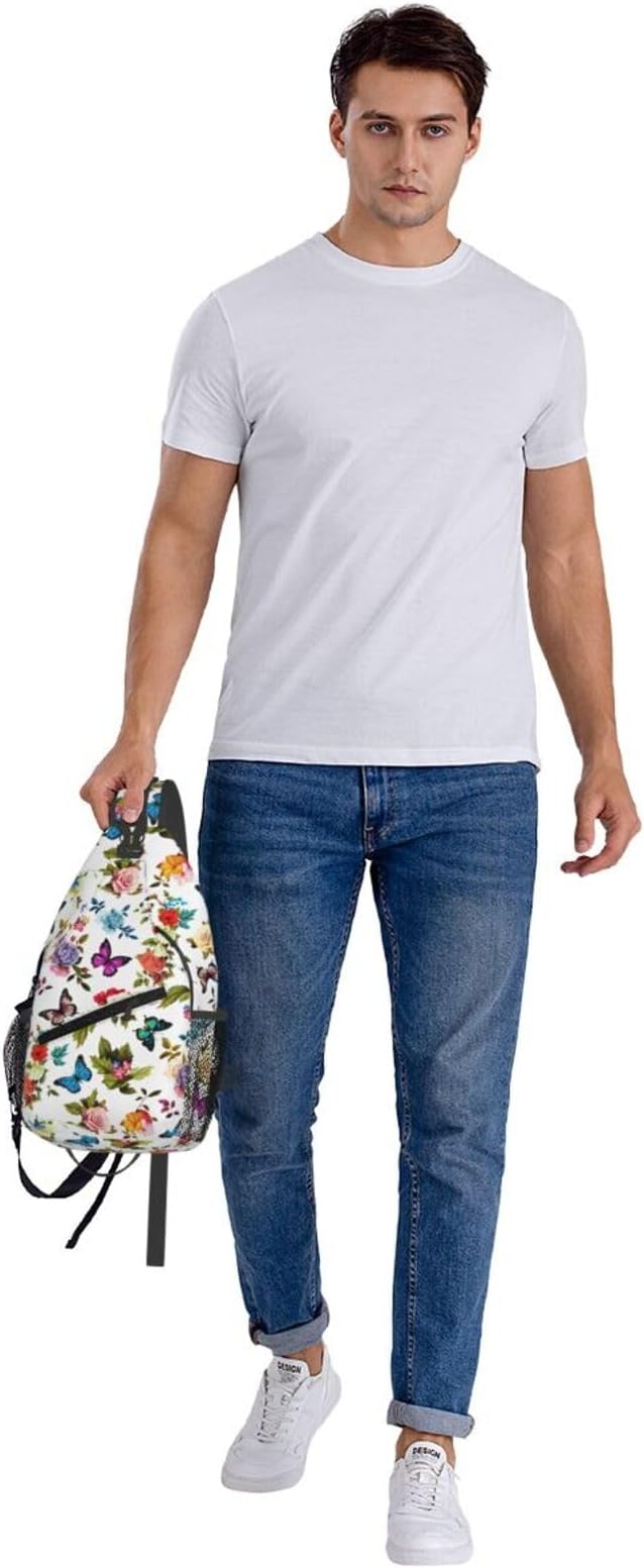 Sling Backpack For Men Hiking Daypack Crossbody Shoulder Bag Travel Chest Pack - Image 9
