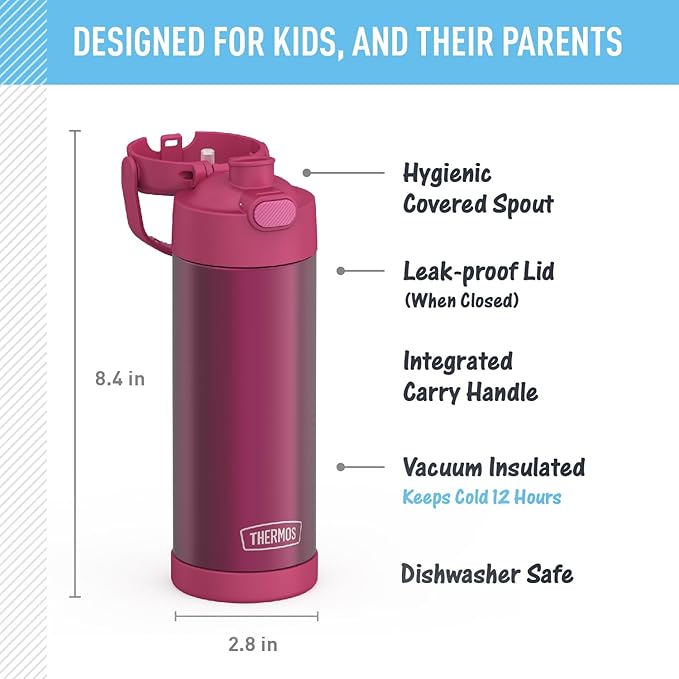 THERMOS FUNTAINER 16 Ounce Stainless Steel Vacuum Insulated Bottle - Image 2