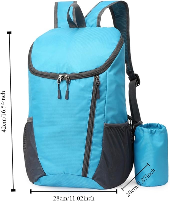 Portable Foldable Backpack Folding Mountaineering Bag, Ultralight Outdoor - Image 2