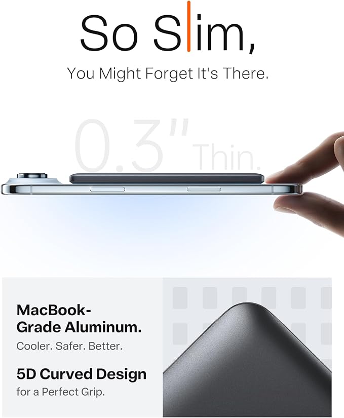 TORRAS MiniMag Power Bank, Ultra Slim 5, 000mAh Wireless Portable Charger - Image 4