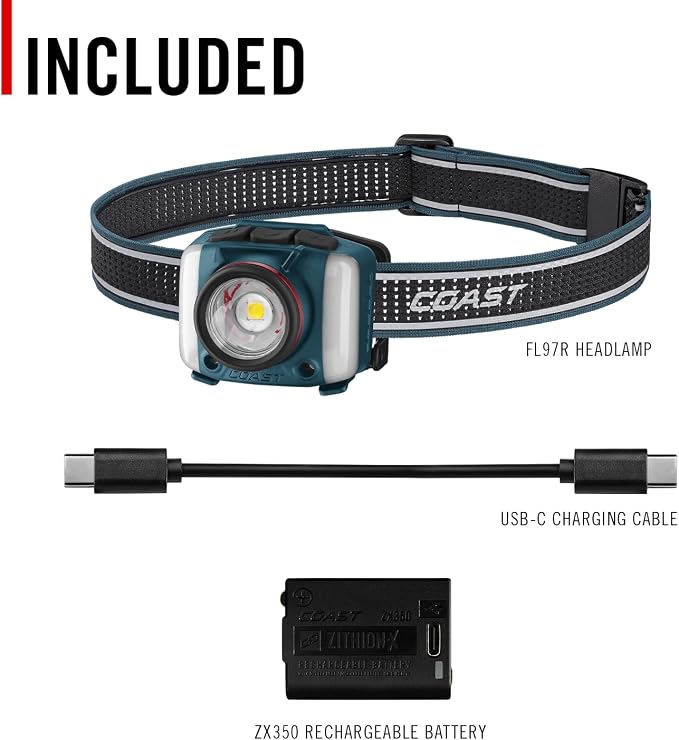 Coast FL97R Voice-Controlled 1200 Lumen Rechargeable LED Headlamp - Image 11