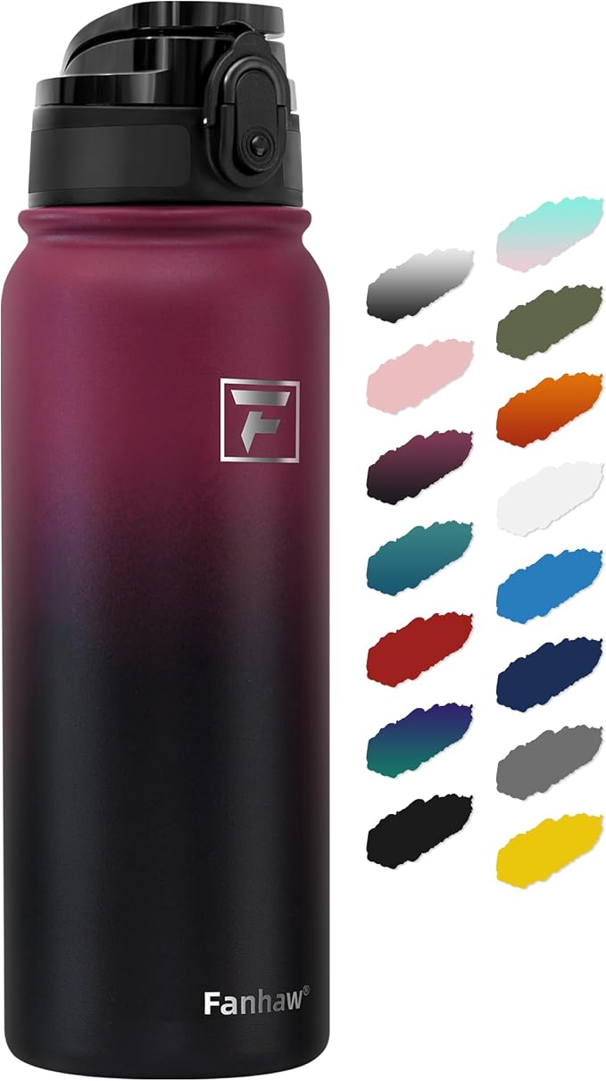 Fanhaw 20 oz Insulated Stainless Steel Water Bottle by FANHAW