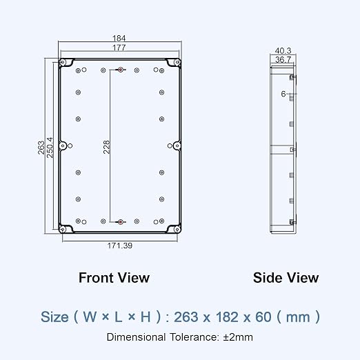 LeMotech Electrical Box Clear Cover Project Box IP65 Waterproof Junction Box - Image 8