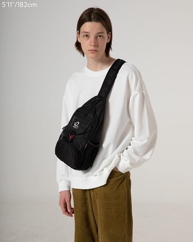 WATERFLY Packable Small Crossbody Sling Backpack Shoulder Chest Bag Daypack - Image 7