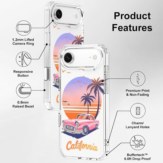 MOSNOVO for iPhone Air Case, Shockproof Military-Grade Protection 6.6ft Drop - Image 7