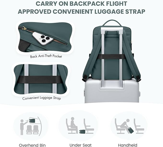 Laptop Backpack for Women, Work Business Traval Computer Backpacks - Image 7
