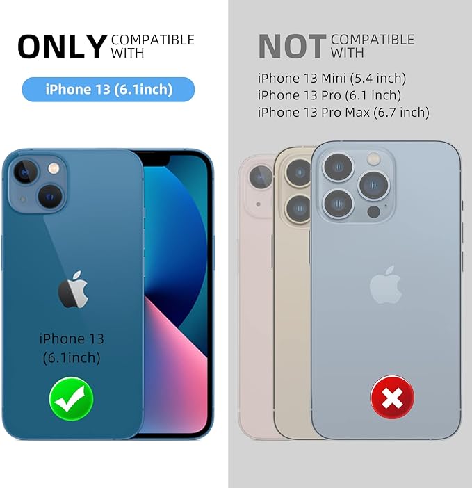 Mitywah Waterproof Case for iPhone 13, Heavy Duty Military Grade Protection - Image 5