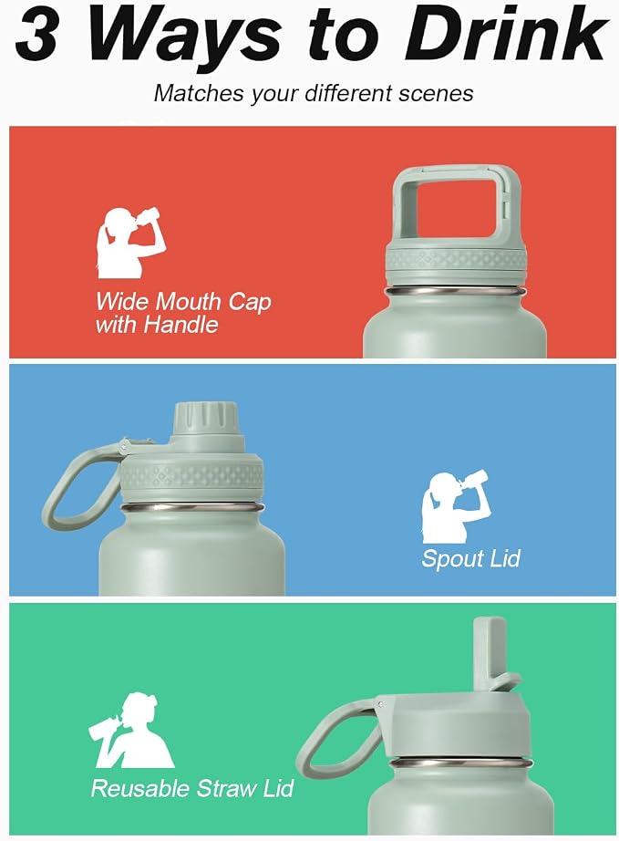 Coolflask Water Bottle 24 oz Insulated - Image 5