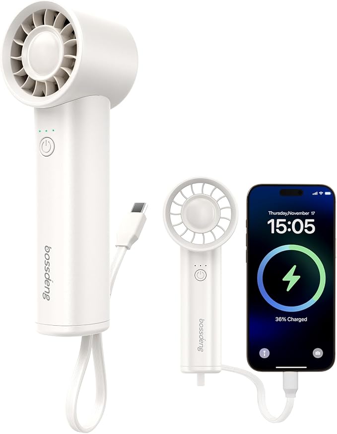 Portable Handheld Fan with Power Bank, 3 IN 1 USB Rechargeable Mini Personal by Unknown