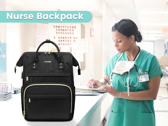 LOVEVOOK Laptop Backpack Women, 15.6 Inch Work Backpack Woman - Image 7