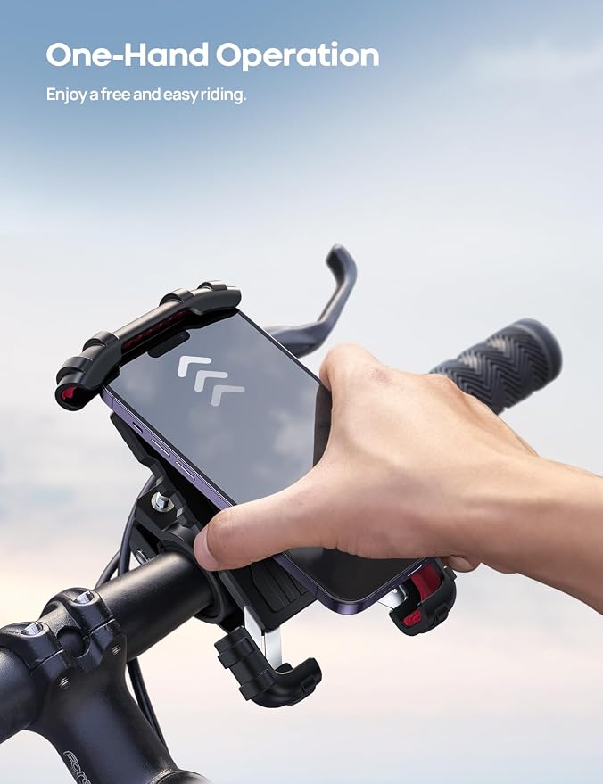 Lamicall Bike Phone Holder, Motorcycle Phone Mount - Image 2