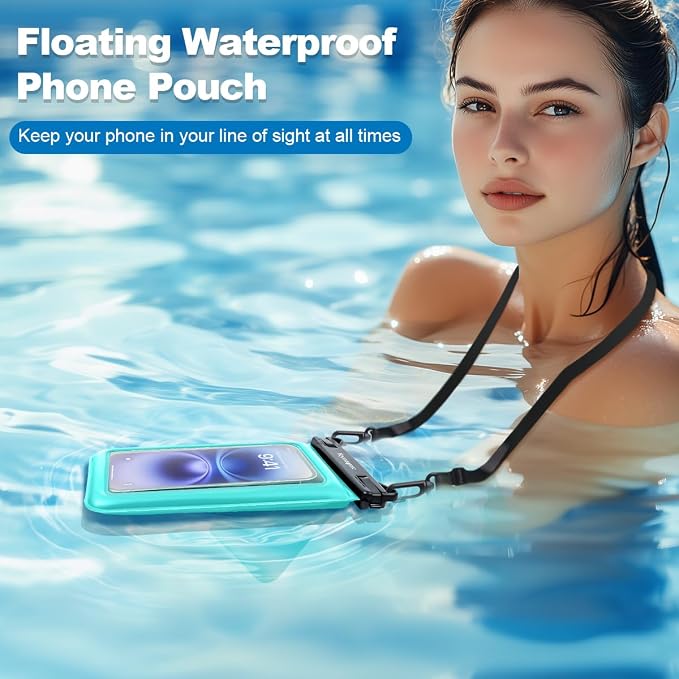 Waterproof Phone Pouch Floating 2 Pack, IPX8 Double Space Waterproof Phone Case - Image 3