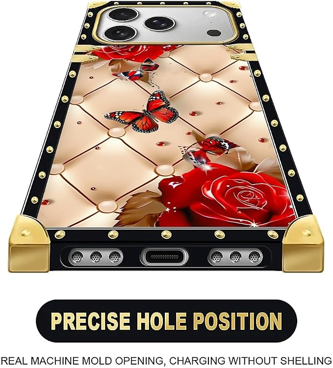 for iPhone 17 Pro Case Luxury Golden Decoration - Image 5
