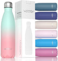 WATERSY Stainless Steel Water Bottle, 17oz/500ml Insulated Pink Bottle Keeps by Watersy
