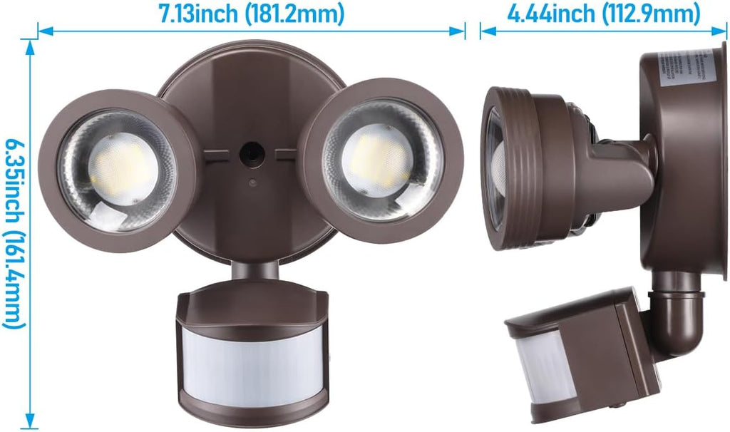 LEONLITE 25W LED Security Light Outdoor Motion Sensor, Motion Flood Lights - Image 8