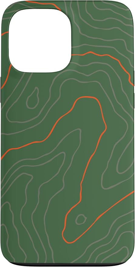 Backcountry Topo Guide Orange Lines Topographical Map Case by Unknown