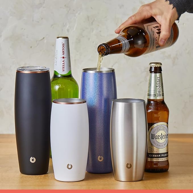SNOWFOX Insulated Beer Glass, Premium Vacuum Insulated Stainless Steel - Image 2