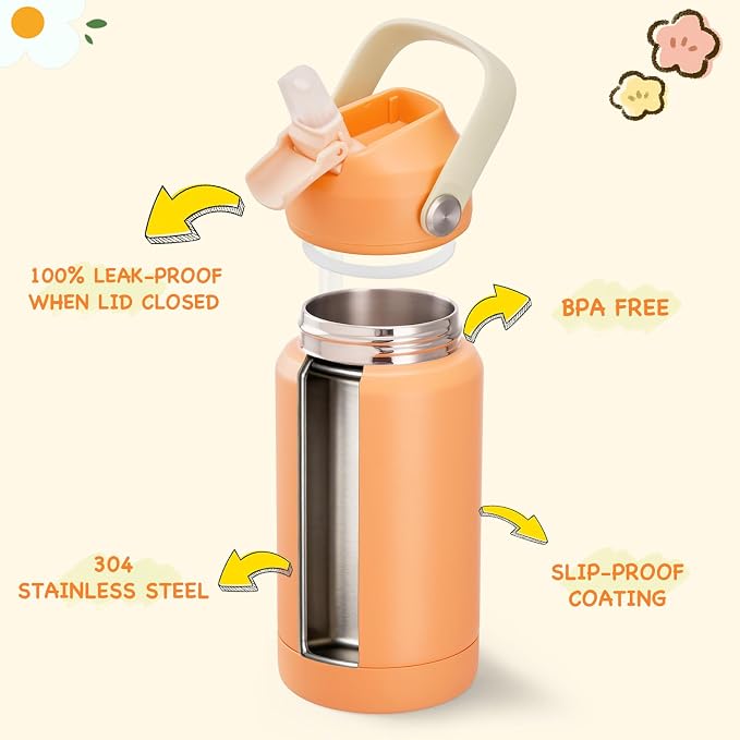 Kerilyn 12oz Water Bottle, Stainless Steel Insulated Water Bottle - Image 3