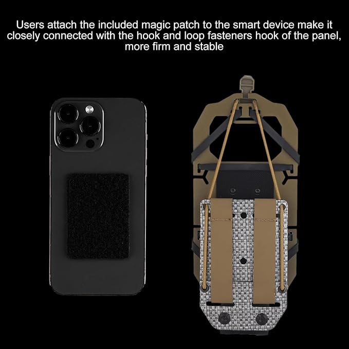 90 Degree Rotation Tactical Plate Carrier Vest Attachments Universal Phone - Image 7