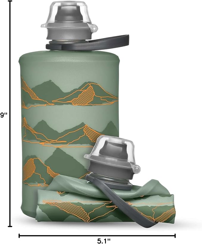HydraPak Stow Collapsible Water Bottle – 350ml, 1L – Ultralight, Leak-Proof - Image 7