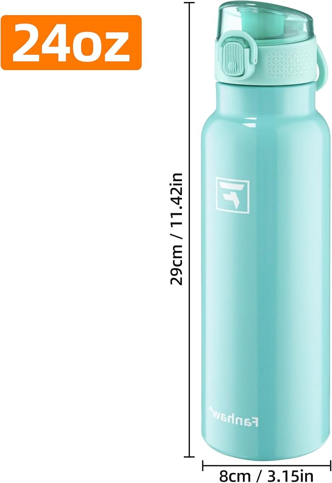 Fanhaw Daylite Series 24 oz Stainless Steel Insulated Water Bottle - Image 6