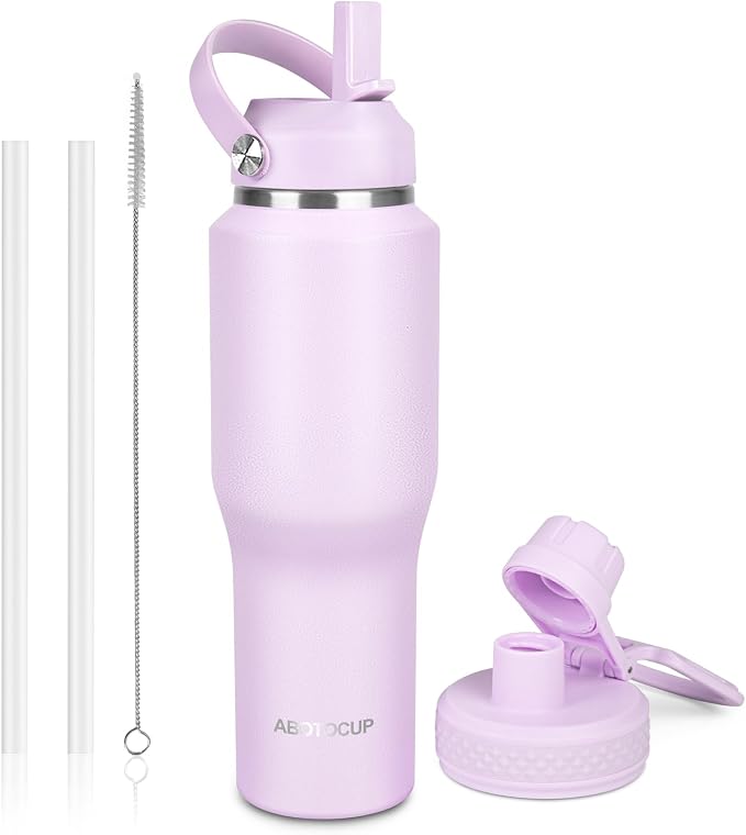 ABOTOCUP 32oz Insulated Water Bottle, Fit in Any Car Cup Holder, Water Bottle by ABOTOCUP