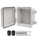 Zulkit Junction Box, IP67 Waterproof Electrical Box Hinged Cover Stainless by Zulkit
