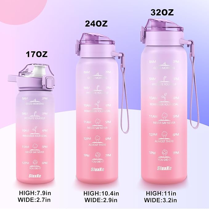 SLUXKE Stainless Steel Insulated Water Bottles 17oz - Image 5