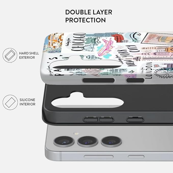 Compatible for Samsung Galaxy A56 5G Case, Dual Layer Heavy Duty 2 in 1 - Image 2