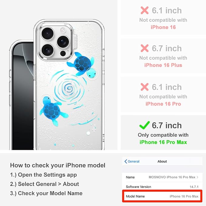 MOSNOVO Case for iPhone 16 Pro Max - Image 2