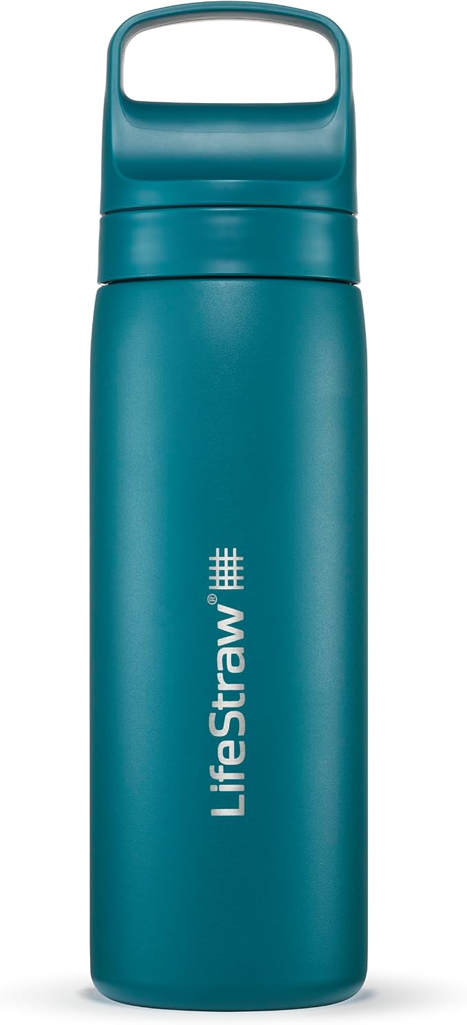 LifeStraw Go Series – Insulated Stainless Steel Water Filter Bottle by LifeStraw
