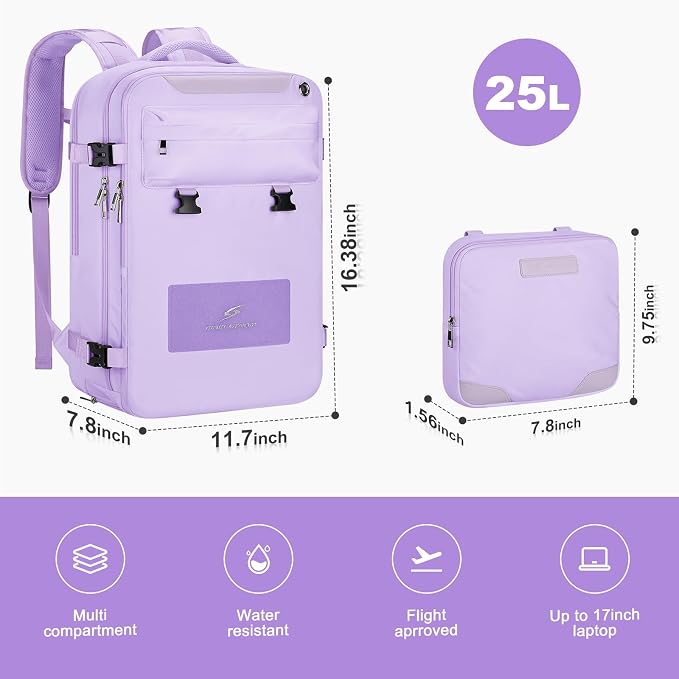 Maelstrom Travel Backpack for Women Men, 25L Laptop Backpack Fits 15.6-Inch - Image 3