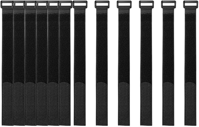 YiwerDer 1 x 12" Hook and Loop Reusable Fastening Nylon Cable Straps, Durable by YiwerDer
