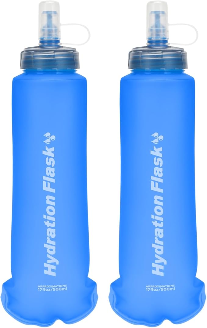 TRIWONDER TPU Collapsible Flask BPA-Free Soft Folding Water Bottles by TRIWONDER