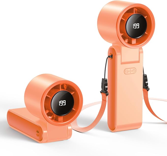 Portable Handheld Turbo Fan, 199 Gear Speed, 24 Hs Cooling Time, 5500mAh by Unknown