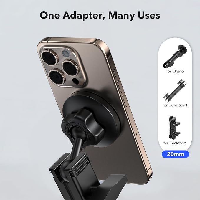 Magnetic Phone Mount with 20mm Ball Base – Ultra-Stable Anti-Slip Magnetic - Image 7