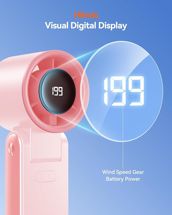 Portable Handheld Turbo Fan, 199 Gear Speed, 24 Hs Cooling Time, 5500mAh - Image 8