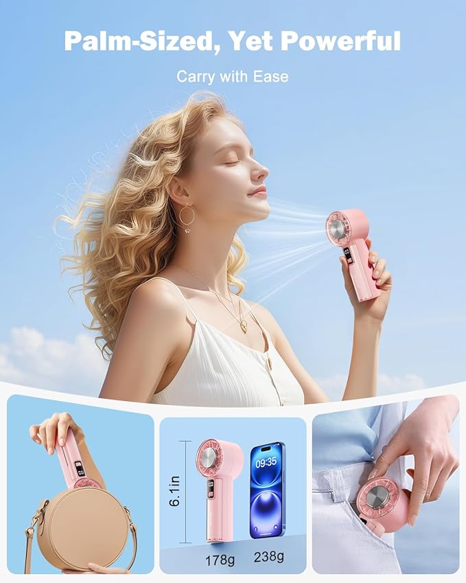 AMACOOL Handheld Fan with Ice Cooler, Mothers Day Gifts - Image 5